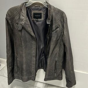 Faux leather jacket